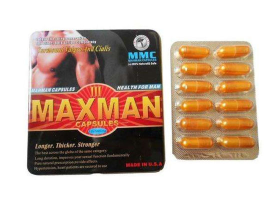 100% Natural Chinese Herb Essence Maxman III Male Enhancement Pills