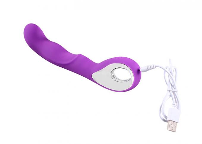 8 inch Rechargeable 10 Frequency G Spot Stimulation , Silicone Sex Vibrator For Women
