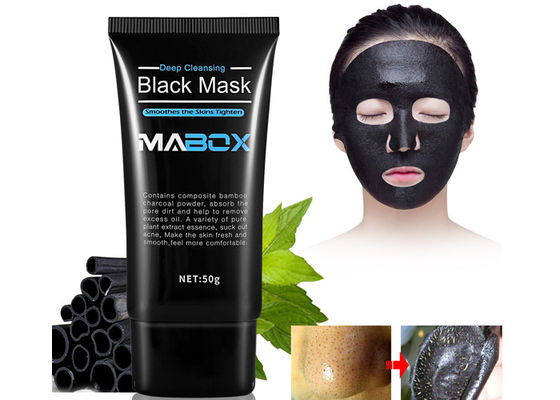 Natural Pure Plant Extract Essence Bamboo Charcoal Deep Sea Mud Black Cleasing Mask for Fresh and Smooth Skin Care