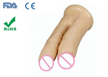 10.6" Dildo Anal Vagina Sex Toy Double Headed Realistic PVC Flesh Big