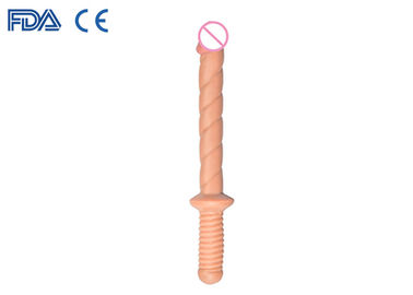 Lesbian Vagina Sex Toy 18 Inch Extra long Hand Grip PVC Dildo Penis Dongs
