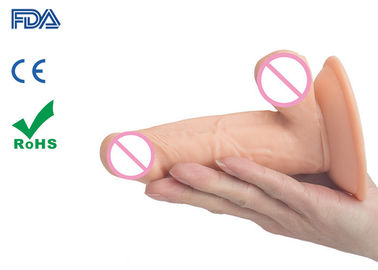 Phthalate Free PVC Penis Cock Dildo Sex Toy 5.9"  Lifelike Balls with Suction Cup