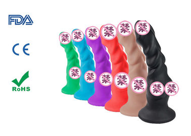 7.75" Lifelike Sex Toys 100% Liquid Silicone Penis Dildo with Strong Suction Cup