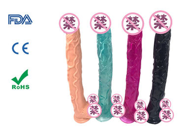 16.5" Flexible Crystal Super Long Huge Dick Penis Silicone Dildo for Women