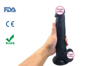 Women Realistic Sex Toy 10.23" Long Huge Black Dick Artificial Dildo