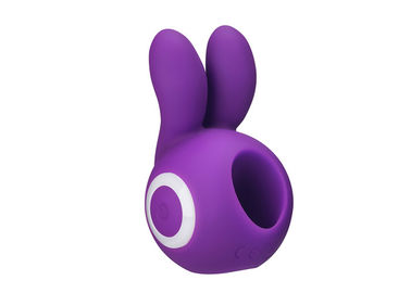 Femal Electric Silicone Sex Toy 10 Speeds Purple Rabbit  Ears Vibrators