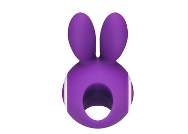 Femal Electric Silicone Sex Toy 10 Speeds Purple Rabbit  Ears Vibrators