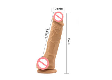 7 Inch Medical Silicone Mushroom Head Realistic Head Dildo Sex Toy with Suction Cup
