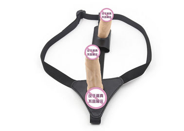 CE Dildo Sex Toy , Adjustable Leather Strap on Harness Silicone Dildo Bandage Penis Dongs