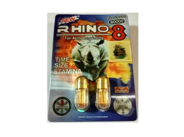 Rhino 8 Platinum 8000 Penice Enlargement Pills ED Improvement Enhancer